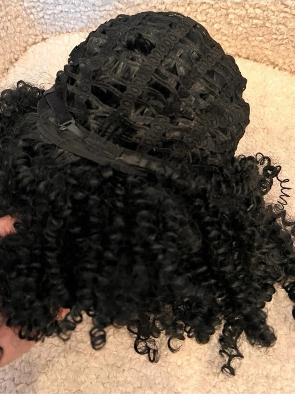 Black Curly Synthetic Afro Wig